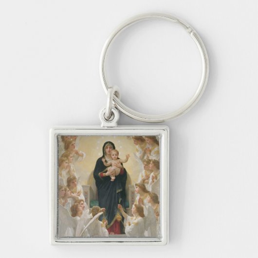 Die Jungfrau mit Angels, 1900 Schlüsselanhänger (Vorne)