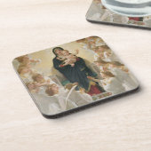 Die Jungfrau mit Angels, 1900 Untersetzer (Linke Seite)