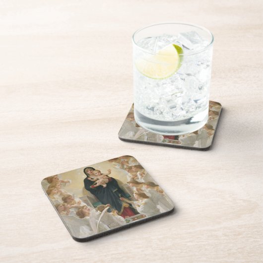 Die Jungfrau mit Angels, 1900 Untersetzer (Rechte Seite)