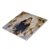 Die Jungfrau mit Angels, Bouguereau Fliese (Seite)