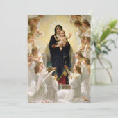 Die Jungfrau mit Angels - William-Adolphe Bouguere Einladung (Stehend Vorderseite)