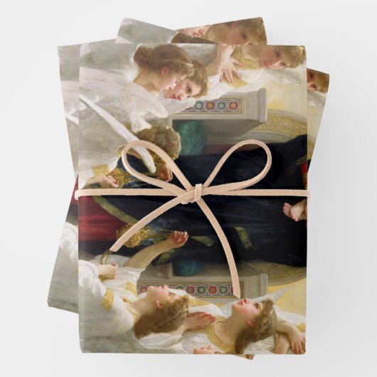 Die Jungfrau mit Angels - William-Adolphe Bouguere Geschenkpapier Set (Beispiel)