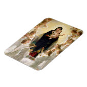 Die Jungfrau mit Angels - William-Adolphe Bouguere Magnet (Linke Seite)