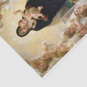 Die Jungfrau mit Angels - William-Adolphe Bouguere Seidenpapier (Ausschnitt)