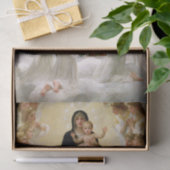 Die Jungfrau mit Angels - William-Adolphe Bouguere Seidenpapier (Geschenk)