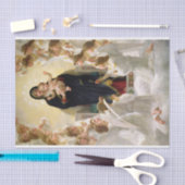 Die Jungfrau mit Angels - William-Adolphe Bouguere Seidenpapier (Handwerk)