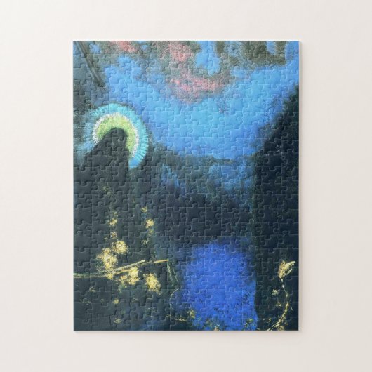 Die Jungfrau mit Corona von Odilon Redon Puzzle (Vertikal)
