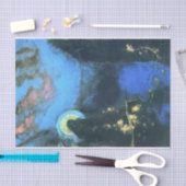 Die Jungfrau mit Corona von Odilon Redon Seidenpapier (Handwerk)