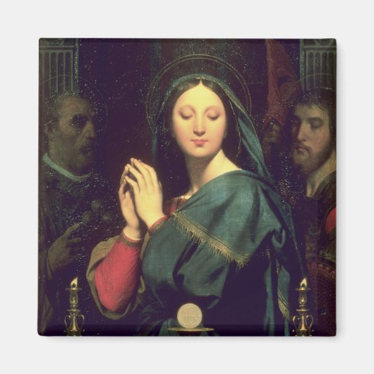 Die Jungfrau mit dem Gastgeber, 1841 Magnet (Vorne)