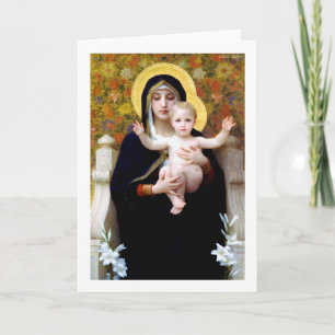 Die Jungfrau mit der Lilie, Bouguereau Karte