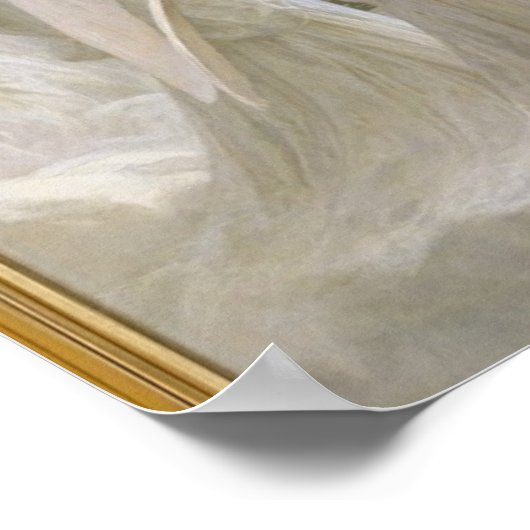 Die Jungfrau mit Engeln, 1900 Poster (Ecke)