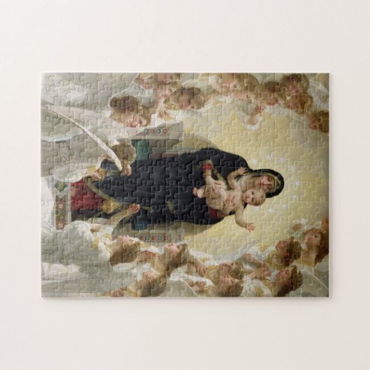 Die Jungfrau mit Engeln, 1900 Puzzle (Horizontal)
