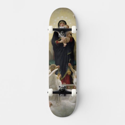 Die Jungfrau mit Engeln, 1900 Skateboard (Vorderseite)