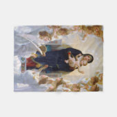 Die Jungfrau mit Engeln, Bouguereau Fleecedecke (Vorderseite (Horizontal))