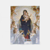 Die Jungfrau mit Engeln, Bouguereau Fleecedecke (Vorderseite)