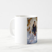 Die Jungfrau mit Engeln, Bouguereau Kaffeetasse (Vorderseite Links)