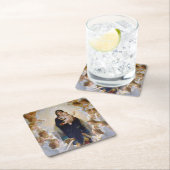 Die Jungfrau mit Engeln, Bouguereau Rechteckiger Pappuntersetzer (Vor Ort)