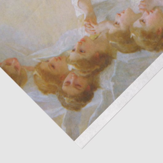 Die Jungfrau mit Engeln, Bouguereau Seidenpapier (Ausschnitt)