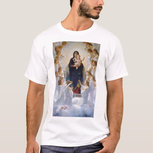 Die Jungfrau mit Engeln, Bouguereau T-Shirt (Vorderseite)