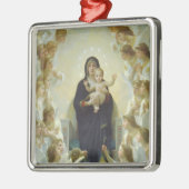 Die Jungfrau mit Engeln Silbernes Ornament (Links)