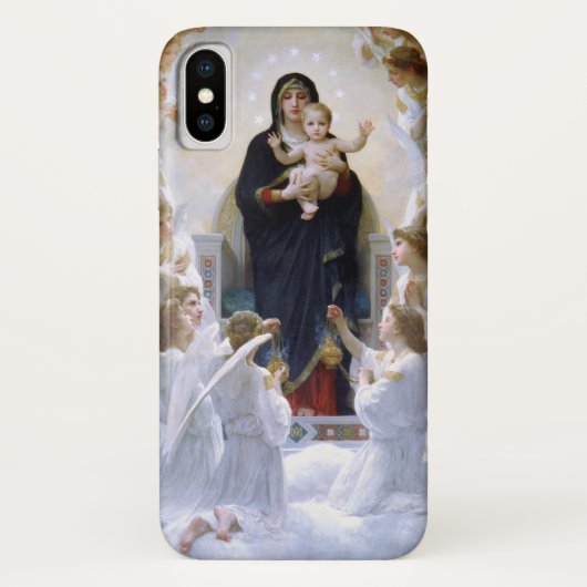 Die Jungfrau mit Engeln von William Adolphe Bougue Case-Mate iPhone Hülle (Rückseite)