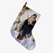 Die Jungfrau mit Engeln von William Adolphe Bougue Großer Weihnachtsstrumpf (Vorderansicht (hängend))