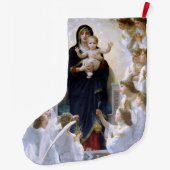 Die Jungfrau mit Engeln von William Adolphe Bougue Großer Weihnachtsstrumpf (Rückseite)
