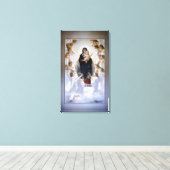 Die Jungfrau mit Engeln von William Adolphe Bougue Leinwanddruck (Insitu (Holzboden))