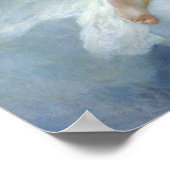Die Jungfrau mit Engeln, William Bouguereau Poster (Ecke)