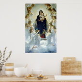 Die Jungfrau mit Engeln, William Bouguereau Poster (Küche)