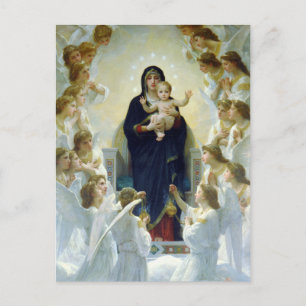 Die Jungfrau mit Engeln, William Bouguereau Postkarte