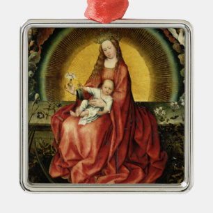 Die Jungfrau und das Kind 2 Ornament Aus Metall