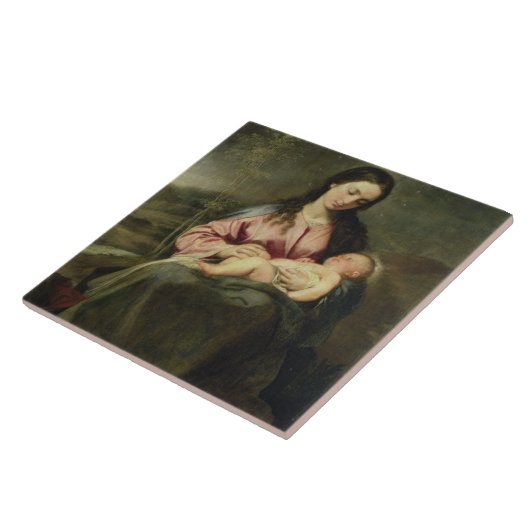 Die Jungfrau und das Kind Fliese (Seite)