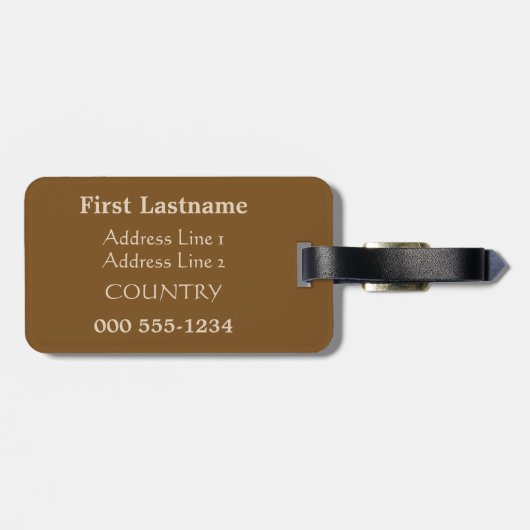 "Die Jungfrau und das Kind"-Gepäckanhänger Gepäckanhänger (Rückseite horizontal)