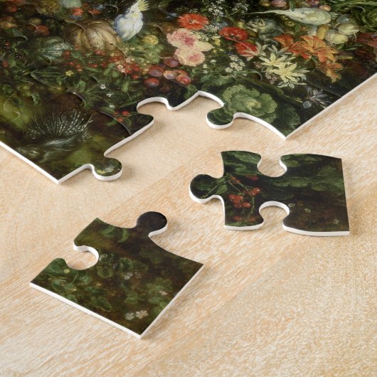 Die Jungfrau und das Kind in einer Girlande der Puzzle (Seite)