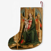 "Die Jungfrau und das Kind" Kunst Weihnachten Stru Kleiner Weihnachtsstrumpf (Rückseite)