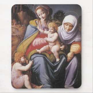 Die Jungfrau und das Kind mit dem Heiligen Elisabe Mousepad