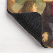 Die Jungfrau und das Kind mit einem Heiligen und Mousepad (Ecke)