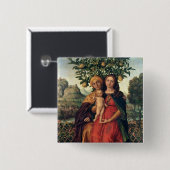 Die Jungfrau und das Kind mit St Anne, 1510-18 Button (Vorne & Hinten)