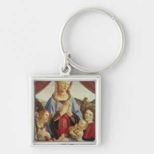 Die Jungfrau und das Kind mit zwei Engeln, c.1470 Schlüsselanhänger