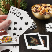 Die Jungfrau und das Kind (Öl auf Platte) Spielkarten (In Situ)