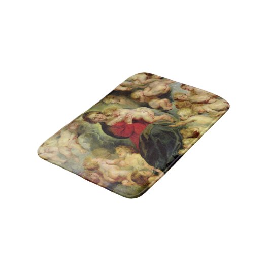 Die Jungfrau und das Kind umgeben Badematte (Schrägansicht)