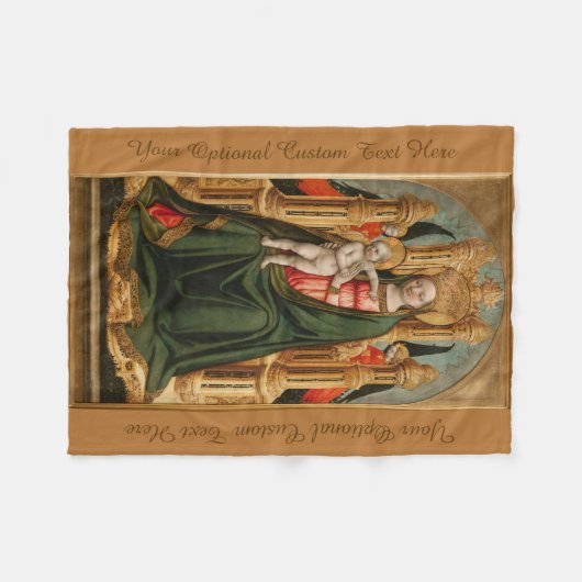 "Die Jungfrau und das Kind" Vliesdecke Fleecedecke (Vorderseite (Horizontal))