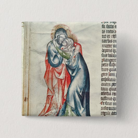 Die Jungfrau und der Christus, von der Button (Vorderseite)