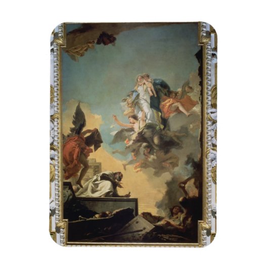 Die Jungfrau von Carmel, die Scapula dem Bel zu ge Magnet (Vertikal)