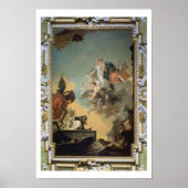 Die Jungfrau von Carmel, die Scapula dem Bel zu ge Poster (Vorne)