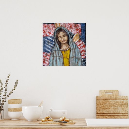 Die Jungfrau von Guadalupe Poster (Küche)