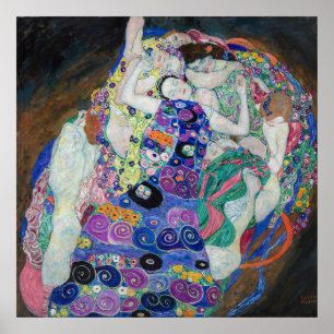 Die Jungfrau von Gustav Klimt, 1913 Poster