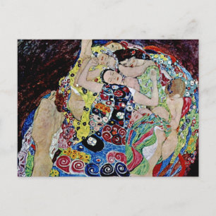 Die Jungfrau von Gustav Klimt, Art Nouveau, Art De Postkarte