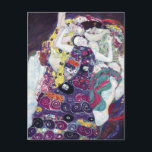 Die Jungfrau von Gustav Klimt Postcard Postkarte<br><div class="desc">Gustav Klimt - Jugendstilkünstler</div>